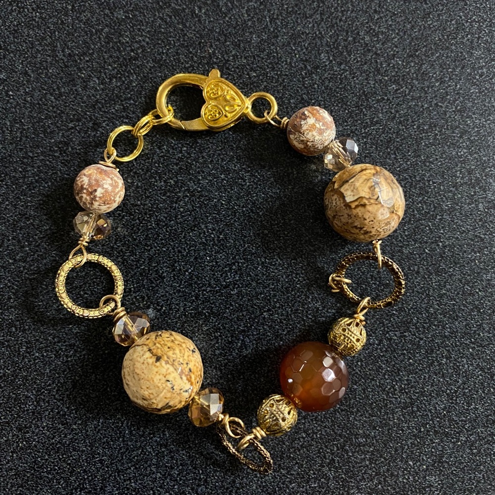 Gold Beaded Bracelet